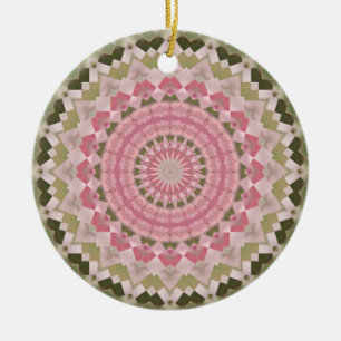 Kaleidoscoopreeks - Roze Hydrangea 1 Keramisch Ornament