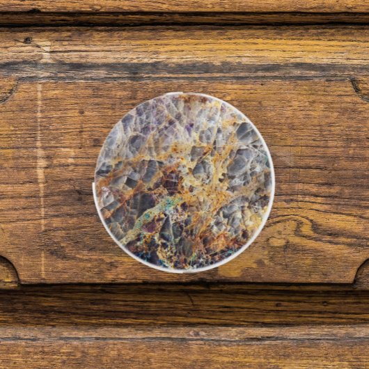 Kaleidoscope Agate Stone Patroon Keramische Knop