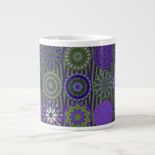 Kaléidoscope Amusant, Mug Jumbo Violet Vert