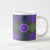 Kaléidoscope Amusant, Mug Jumbo Violet Vert (Droite)