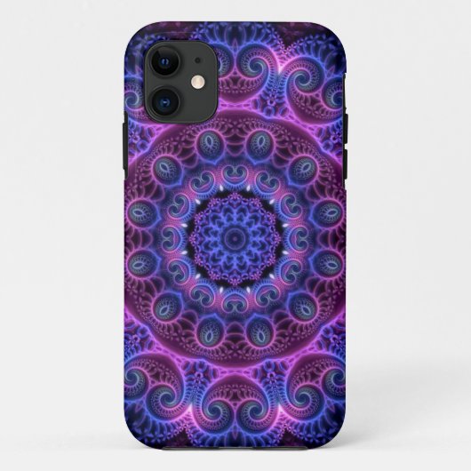 Kaleidoscope Apophysis Mandala Hearts Case-Mate iPhone Case (Achterkant)