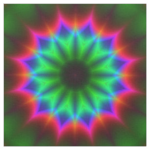 Kaleidoscope Art 17 Tissu personnalisé