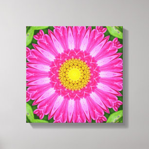 Kaleidoscope Aster Canvas Afdruk