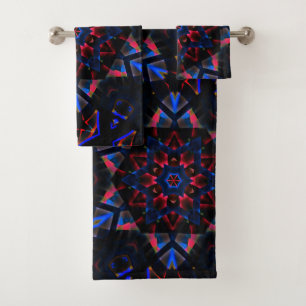Kaleidoscope avec hexagone, dégradé bleu à saumon