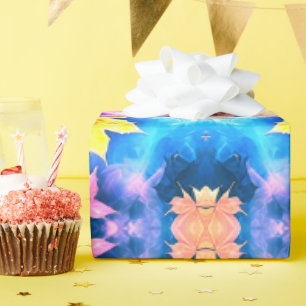 Kaleidoscope Bloemenpatroon Geschenkverpakking Pap Cadeaupapier