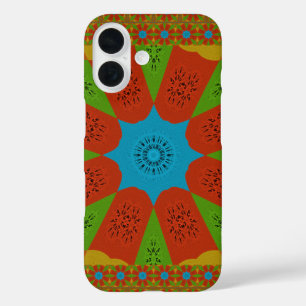 Kaleidoscope Bloom Een Levendige Afrikaanse Print  iPhone 16 Hoesje