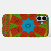 Kaleidoscope Bloom Een Levendige Afrikaanse Print Case-Mate iPhone Case (Achterkant (horizontaal))