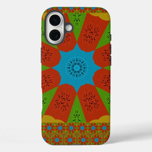 Kaleidoscope Bloom Een Levendige Afrikaanse Print Case-Mate iPhone Case (Achterkant)