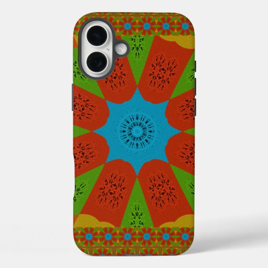 Kaleidoscope Bloom Een Levendige Afrikaanse Print Case-Mate iPhone Case (Achterkant)