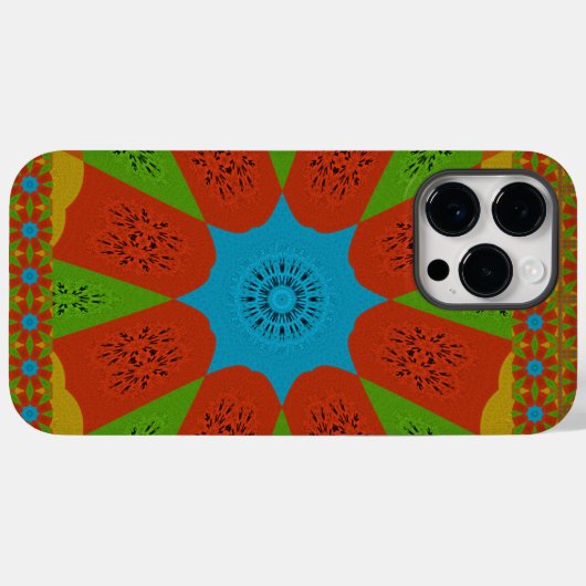 Kaleidoscope Bloom Een Levendige Afrikaanse Print Case-Mate iPhone Case (Achterkant (horizontaal))