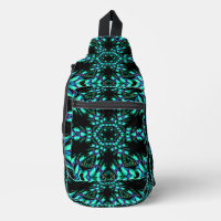 Kaleidoscope Blue Sling Bag