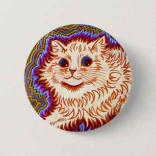 Kaleidoscope Cat Ronde Button 5,7 Cm