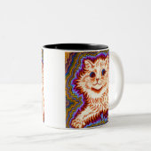 Kaleidoscope Cat Tweekleurige Koffiemok (Voorkant rechts)