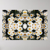 Kaleidoscope Daisies Pattern Poster (Voorkant)