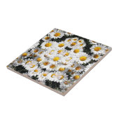 Kaleidoscope Daisies Pattern Tegeltje (Zijkant)