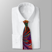 Kaleidoscope de couleurs Cravate floral (Attaché)