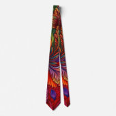 Kaleidoscope de couleurs Cravate floral (Devant)