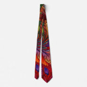 Kaleidoscope de couleurs Cravate floral (Dos)