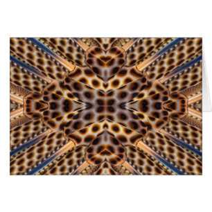 Kaléidoscope de plumes de faisan brun