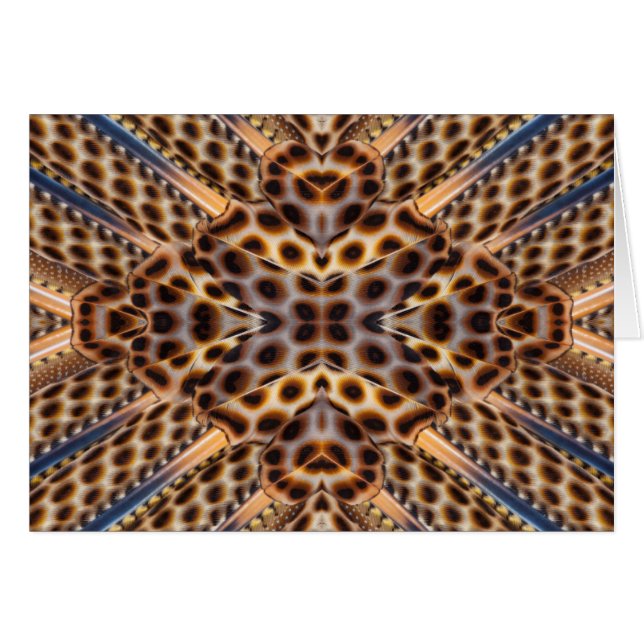 Kaléidoscope de plumes de faisan brun (Devant horizontal)