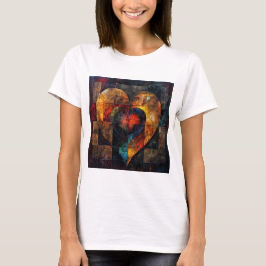 Kaleidoscope de T-shirt femmes d'amour (Devant)