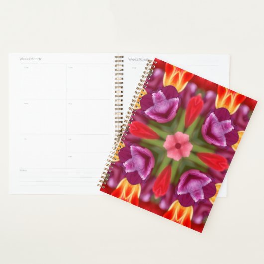 Kaleidoscope de tulipes colorées (Devant avec enveloppe)
