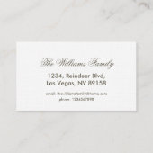 Kaleidoscope Design Flower Soft White Visitekaartje (Achterkant)