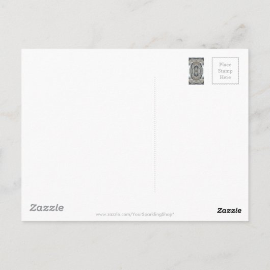 Kaleidoscope Design Light en Dark Grey Pattern Briefkaart (Achterkant)