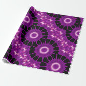 Kaleidoscope Design Paars Pink Art Cadeaupapier (Uitgerold)