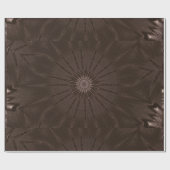 Kaleidoscope Design Rustic Brown Cadeaupapier (Vlak)