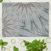 Kaleidoscope Design Rustic Light Grey Colors Theedoek (Gevouwen)