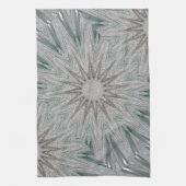Kaleidoscope Design Rustic Light Grey Colors Theedoek (Verticaal)