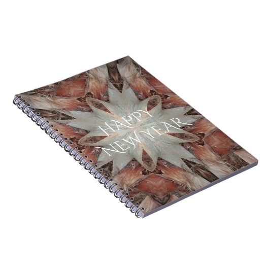 Kaleidoscope Design Star van de boomstam van de pa Notitieboek (Rechterzijde)