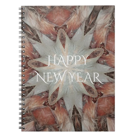 Kaleidoscope Design Star van de boomstam van de pa Notitieboek (Voorkant)