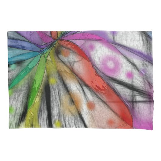 Kaleidoscope Dragonfly Kussensloop (Voorkant)