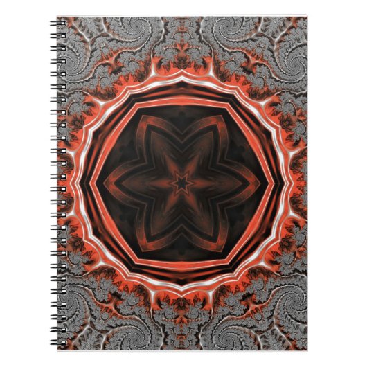 Kaleidoscope Flames Carnet spiral (Devant)