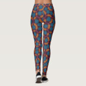 Kaleidoscope Floral Half-Print Leggings (Dos)