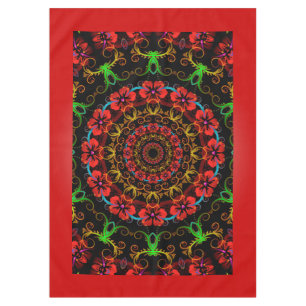 Kaleidoscope Flower Hibiscus I + your idea Tafelkleed