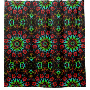 Kaleidoscope Flower Hibiscus II + your idea Douchegordijn