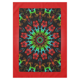 Kaleidoscope Flower Hibiscus II + your idea Tafelkleed