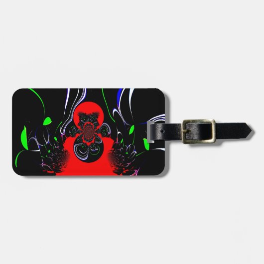 Kaleidoscope Fluid Art Print Bagagelabel (Voorkant horizontaal)