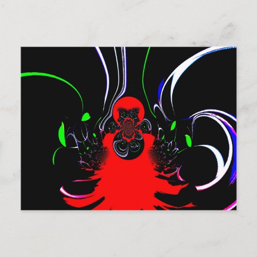 Kaleidoscope Fluid Art Print Briefkaart (Voorkant)