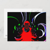 Kaleidoscope Fluid Art Print Briefkaart (Voorkant / Achterkant)