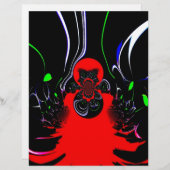 Kaleidoscope Fluid Art Print Gepersonaliseerd Briefhoofd (Voorkant / Achterkant)