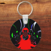 Kaleidoscope Fluid Art Print Sleutelhanger (Voorkant)