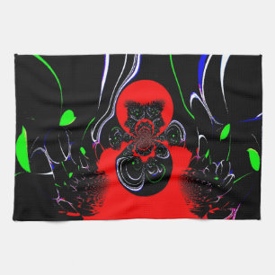 Kaleidoscope Fluid Art Print Theedoek