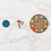 "Kaleidoscope Fury" Table Confetti (jeu de 60) (Devant)