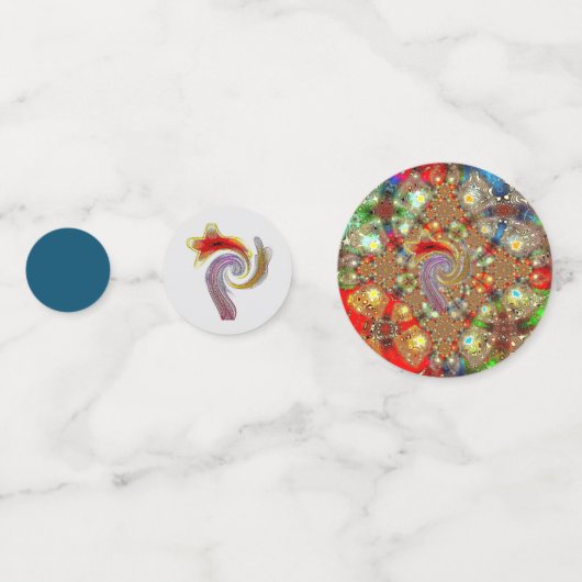 "Kaleidoscope Fury" Table Confetti (jeu de 60) (Devant)