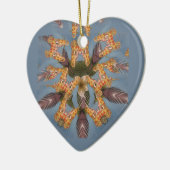 Kaleidoscope Giraffe Mandala: Abstracte Safari kun Keramisch Ornament (Links)