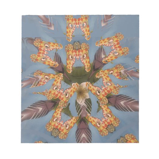 Kaleidoscope Giraffe Mandala: Abstracte Safari kun Notitieblok (Voorkant)